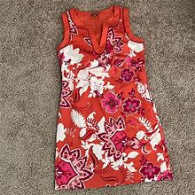Ann Taylor Dresses | Ann Taylor Summer Shift Dress | Color: Orange | Size: 0
