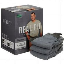 Depend Real Fit Incontinence Underwear For Men Maximum Absorbency L/XL Black & Grey 24 Count