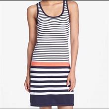 Lilly Pulitzer Dresses | Lilly Pulitzer Knit Tank Dress | Color: Blue/White | Size: M