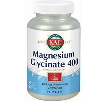 KAL Magnesium Glycinate 400Mg 90 Tablets Soy Free, Dairy Free, Vegan