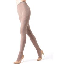 Memoi Portland Side Cable Knit Sweater Tights