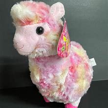 Squishmallows Kellytoy Llama Plush Stuffed Animal Tie Dye Rainbow Pastel - Toys & Collectibles | Color: Pink