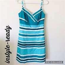 Ann Taylor Dresses | Ann Taylor Spaghetti Strap Dress | Color: Blue | Size: 0P