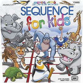 SEQUENCE For Kids -- The 'No Reading Required' Strategy Game By Jax And Goliath, Multi Color, 11 Inches (2-4 Players) (Packaging May Vary)