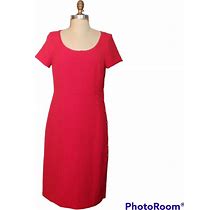 Ann Taylor Dresses | Ann Taylor Dress. Size 6. Worn Once. | Color: Red | Size: 6