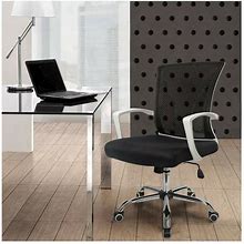 Walnew Mesh Mid Back Office Chair With Lumbar Support And Armrest