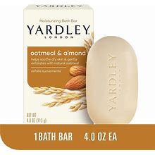 Yardley London Moisturizing Soap, Natural Oatmeal And Almond, 4.25 Oz, 4 Ea