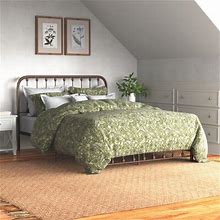 Andover Mills™ Alberton Low Profile Platform Bed Metal In Brown | 60.63 W In | Wayfair 38059A30E8B042CC9DBFA2E1B8DFDC0C