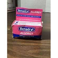 NEW Benadryl Allergy Relief Ultratabs Tablet 25 Mg 100 Count EXP: 10/24