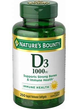 Vitamin D-3 1000Mg Softgel 250Ct By Nature's Bounty