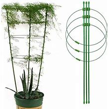 Usuming Plant Support Cages 17.7 Inches Plant Cages With 3 Adjustable Rings, Supporter Climbing Plants Plant Trellises Garden Basket Plant Fixed Climbing