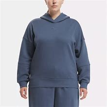 Reebok Women's Lux Oversized Hoodie (Plus Size) In Blue - Size 2X