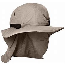 Newhattan 100% Polyester Safari Hat - Khaki 1535-S/M