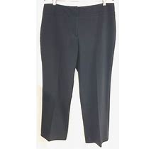 Womens Dress Pants Sz 16 Petite Navy Blue Casual Comfort Briggs New York READ