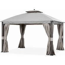 Garden Winds Replacement Canopy For The Shadow Creek Gazebo - Riplock 350 - Slate Gray - Will FIT Model L-GZ1140PST ONLY, Will NOT FIT Model