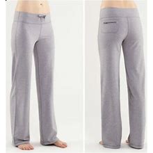 Lululemon Women's High Rise Relaxed Fit Wide Leg Luon Pants Heathered