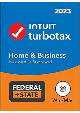 Turbotax Home & Business 2023 Federal + State For 1 User, Windows/Mac, CD/DVD (5102382)
