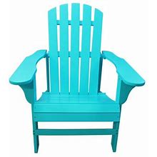 Leigh Country TX 38999 Adult Outdoor Adirondack Chair -Turquoise