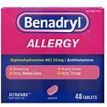 Benadryl Allergy Ultra Tablets 48 Count, Pk24