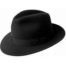 Bailey Draper III Fur Felt Fedora Hat: SIZE: 7 Black
