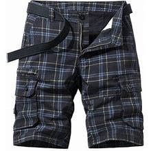 Gubotare Cargo Shorts For Men Men's Classic Cargo Shorts, Waterproof Hiking Shorts Loose Fit Cargo Short (Black,28)