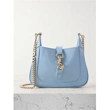 Gucci Jackie Notte Mini Crinkled Patent-Leather Shoulder Bag - Women - Azure Shoulder Bags