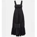 Zimmermann, Ramie Midi Dress, Women, Black, US 8, Dresses, Materialmix