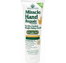 Miracle Of Aloes Miracle Hand Repair Cream 8 Oz Healing Aloe Vera Lotion For Dry, Cracked Hands With 60% Ultra Aloe Gel - Moisturizes, Softens, And