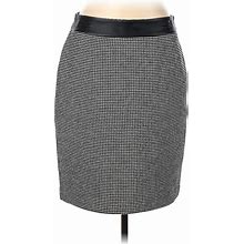 Ann Taylor Casual Skirt: Black Print Bottoms - Women's Size 12