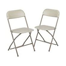 Emma And Oliver Set Of 2 Brown Stackable Folding Plastic Chairs - 650 LB Weight Capacity