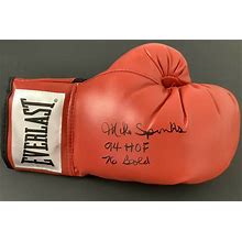 Michael Spinks Signed Boxing Glove Everlast Autograph 76 Gold 94 HOF Inscr JSA 2
