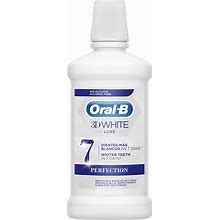 Oral-B 3D White Luxe Perfection Mouthwash 500Ml (16.91Fl Oz)