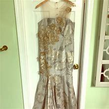 Teri Jon Dresses | Mother Of The Bride Dress | Color: Gold | Size: 12