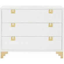 Ripley Lacquer Chest Of Drawers White, Cabinets & Storage, By Virgil Stanis Design