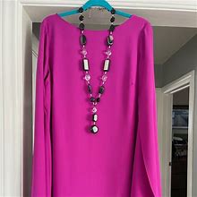 Ralph Lauren Dresses | Ralph Lauren Cocktail Dress Size 18 Magenta. Brand New With Tags. Rare Color | Color: Pink | Size: 18