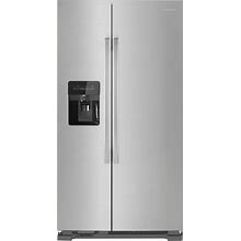 Amana - 21.4 Cu. Ft. Side-By-Side Refrigerator - Stainless Steel