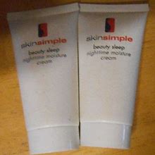 2 Tube Lot Skin Simple Beauty Sleep Nighttime Moisture Cream Unsld 1