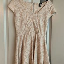Blush Lace Babydoll Dress | Color: White | Size: S