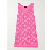 Gucci Cotton-Jacquard Mini Dress - Women - Pink Dresses - XXL