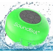 Soundbot SB510 HD Water Resistant Bluetooth Shower Speaker, Handsfree Portable Speakerphone With Built-In Mic, 6Hrs Of Playtime, Control Buttons And