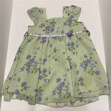 George Dresses | Little Girls Light Green & Lavender Floral Dress | Color: Green/Purple | Size: 3Tg