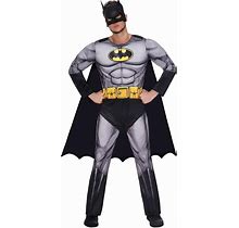 Amscan Men Adult Batman Classic Superhero Costume Fancy Dress Grey Extra Large