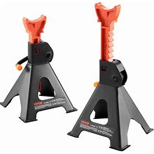 VEVOR Jack Stands 3 Ton (6,000 Lbs) Capacity Car Jack Stands 10.8-16.3 Inch Adjustable Height For Lifting Suv Pickup Truck Car And UTV/ATV Red 1 Pair