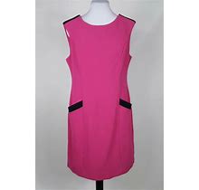 The Limited Women's Pink Sleeveless Sheath Dress 10 Career Work