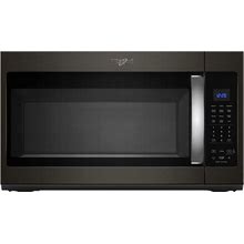 Whirlpool - 1.9 Cu. Ft. Over-The-Range Microwave With Sensor Cooking - Black Stainless Steel