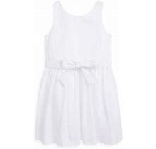 Polo Ralph Lauren Little Girl's & Girl's Cotton A-Line Dress - White - Size 6