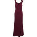 Lulus Dresses | Lulus Aveline Burgundy Off Shoulder Maxi Dress L Bodycon Stretch Knit Slit Nwt | Color: Red | Size: L