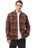 Tentree Heavyweight Flannel Shirt - Brown - Casual Shirts Size M