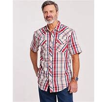 Blair Men's Haband Snap-Tastic™ Western Shirt - Red - 4X - 4X