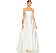 SOLACE London Tiffany Maxi Dress In White - Size US 0/ UK 4
